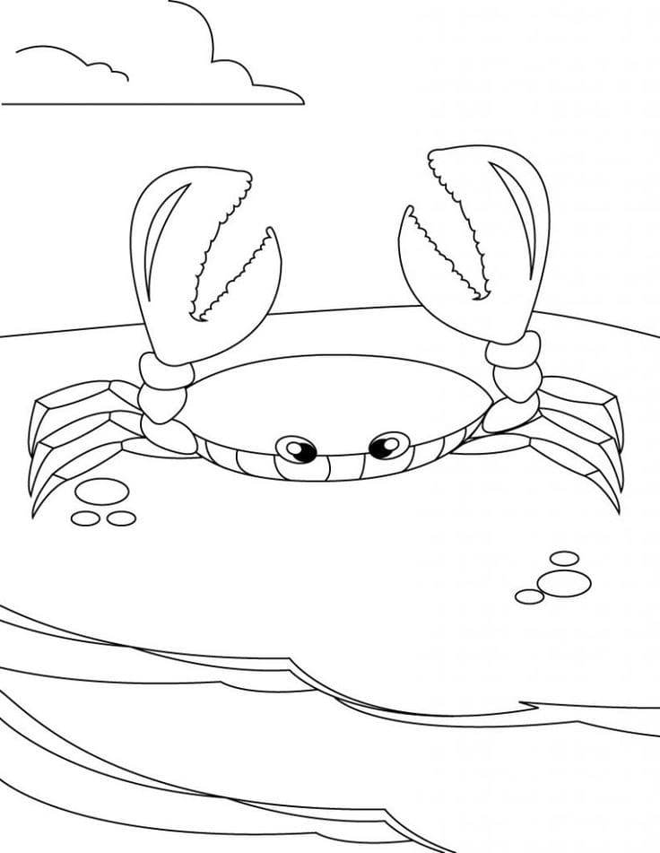 Dibujos para colorear e imprimir Crab