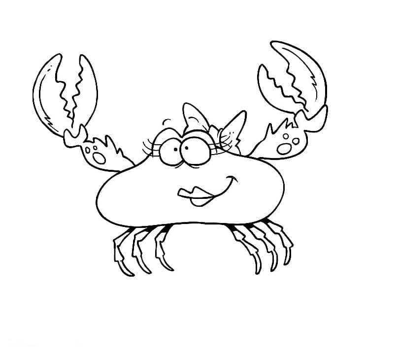 Dibujos para colorear e imprimir Crab