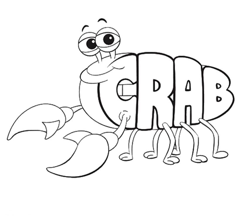 Dibujos para colorear e imprimir Crab