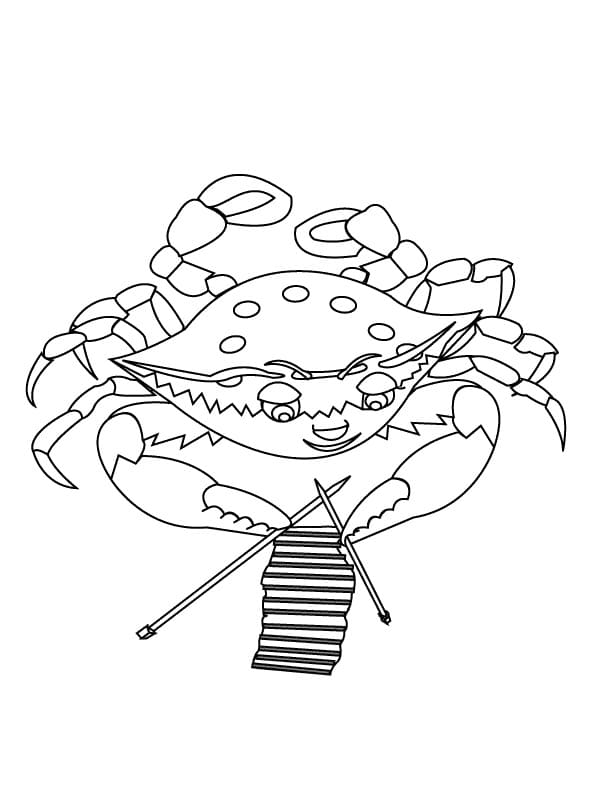 Dibujos para colorear e imprimir Crab