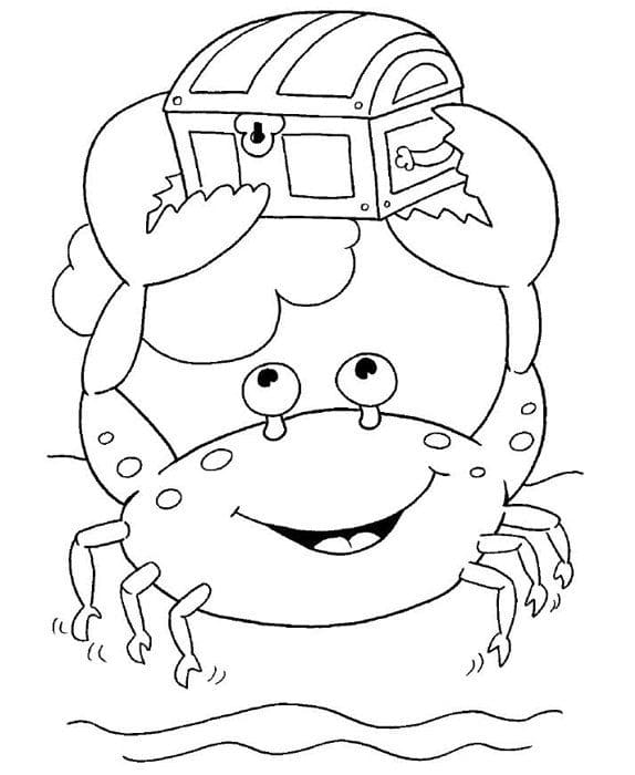 Dibujos para colorear e imprimir Crab