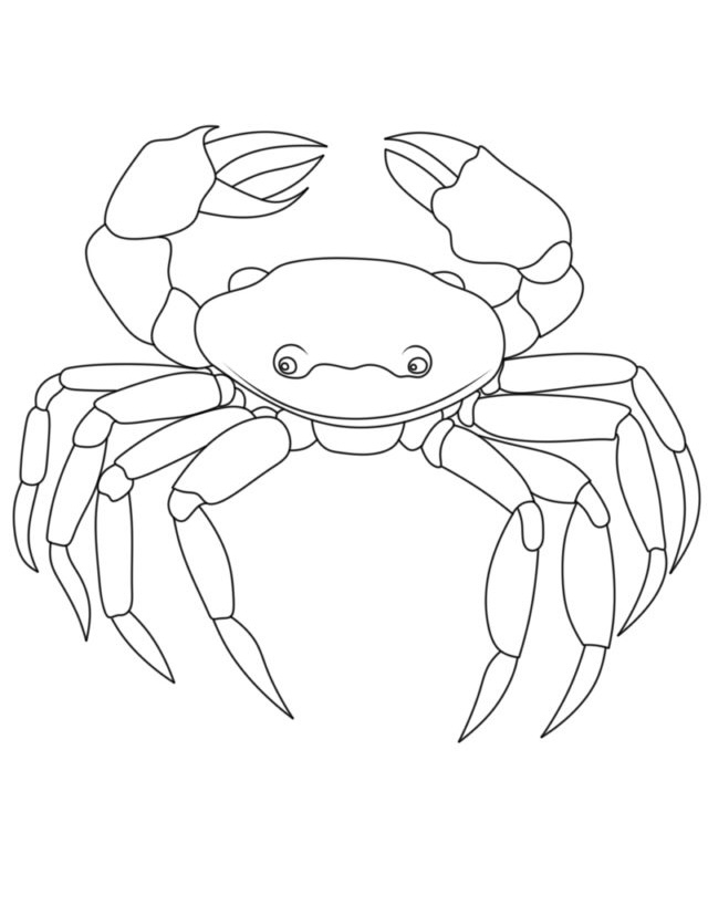 Dibujos para colorear e imprimir Crab