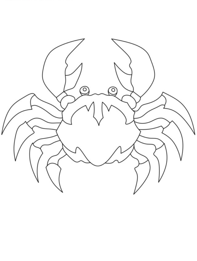 Dibujos para colorear e imprimir Crab