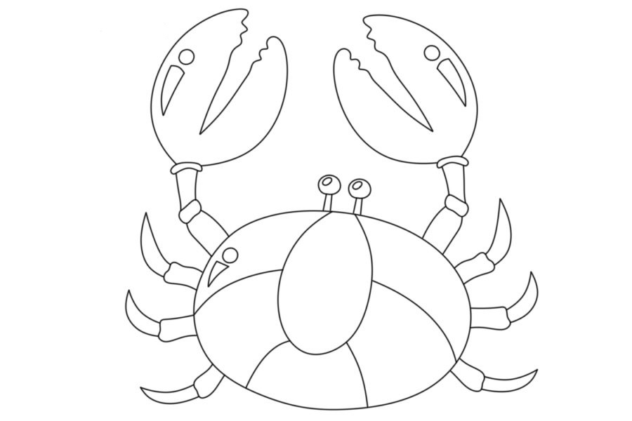 Dibujos para colorear e imprimir Crab