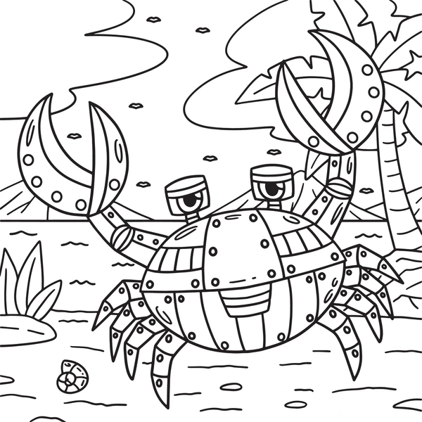 Dibujos para colorear e imprimir Crab