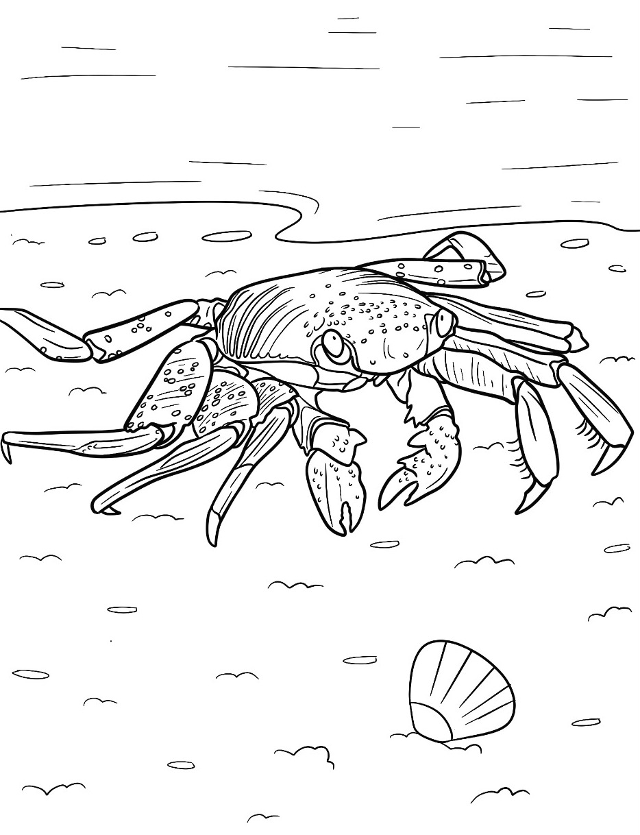 Dibujos para colorear e imprimir Crab