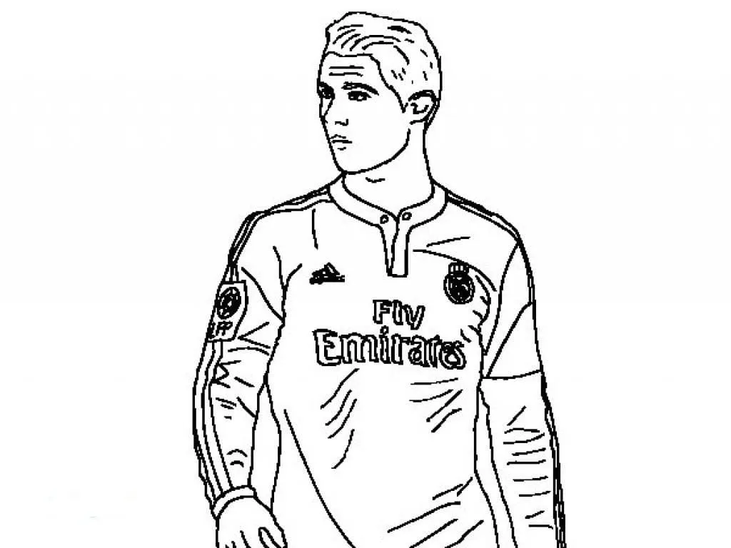 Dibujos para colorear e imprimir Cristiano Ronaldo