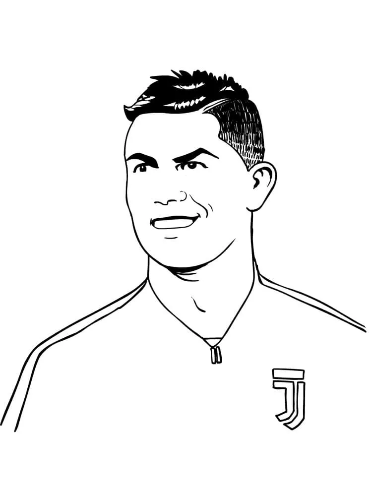 Dibujos para colorear e imprimir Cristiano Ronaldo