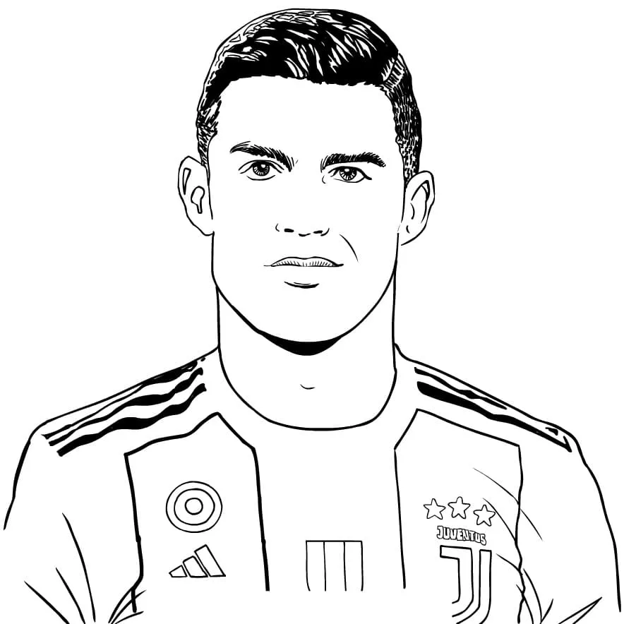 Dibujos para colorear e imprimir Cristiano Ronaldo