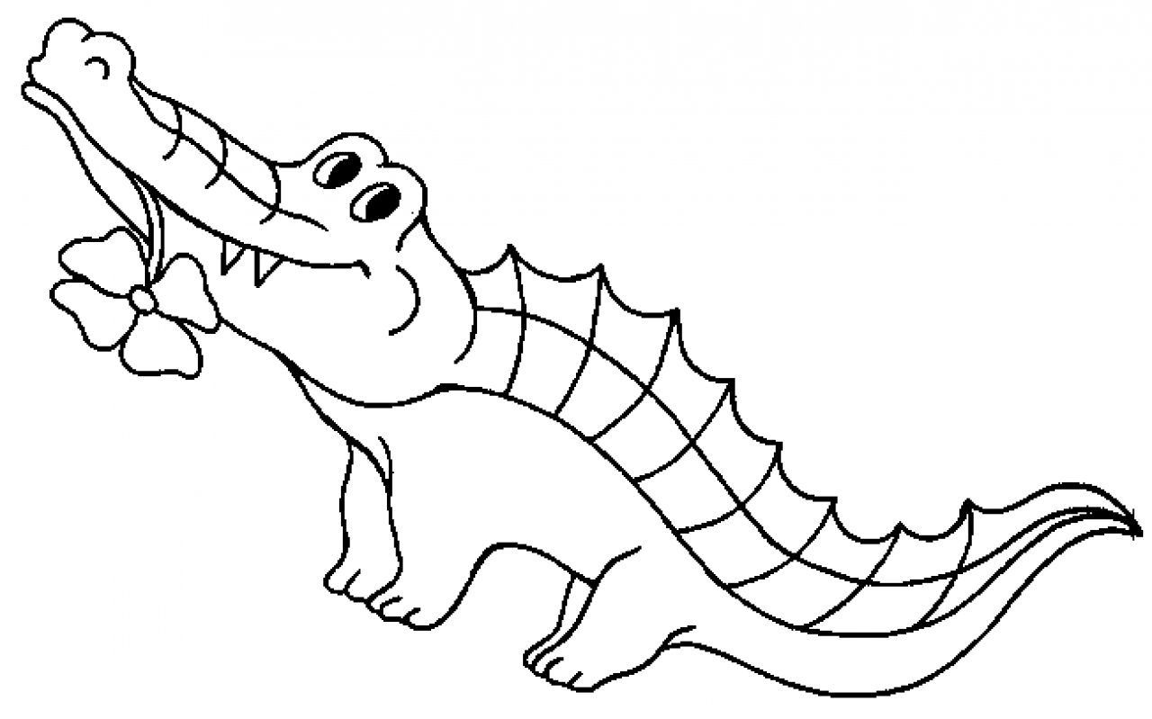 Dibujos para colorear e imprimir Crocodile