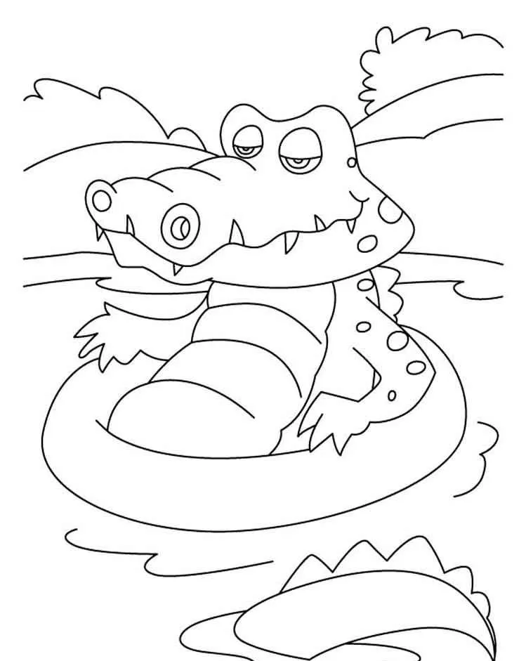 Dibujos para colorear e imprimir Crocodile