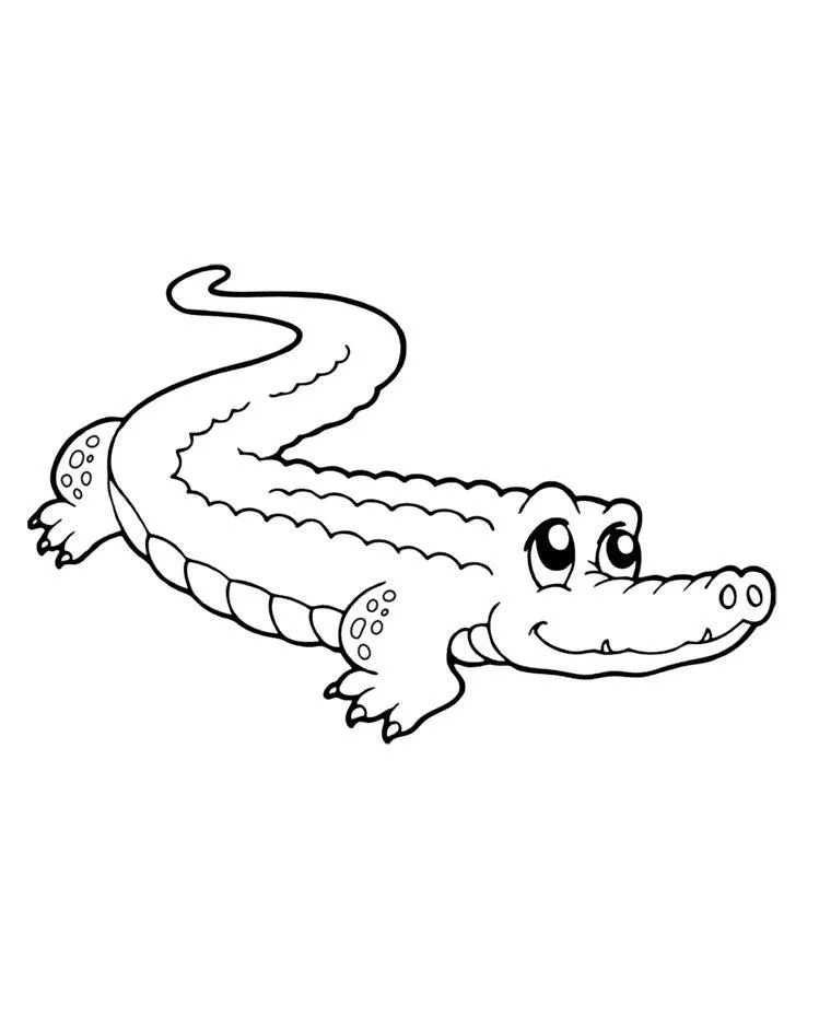 Dibujos para colorear e imprimir Crocodile