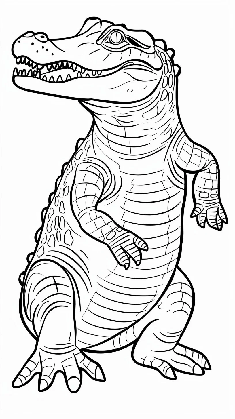 Dibujos para colorear e imprimir Crocodile