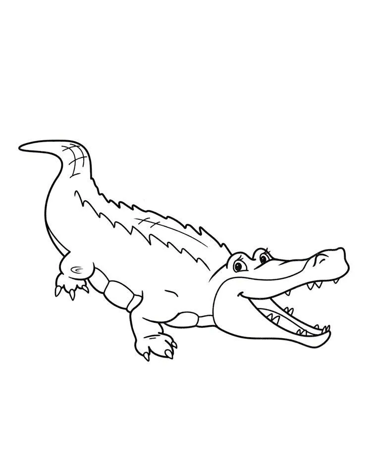 Dibujos para colorear e imprimir Crocodile