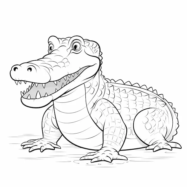 Dibujos para colorear e imprimir Crocodile