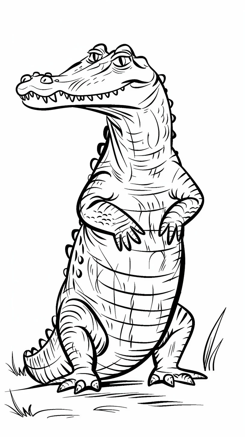 Dibujos para colorear e imprimir Crocodile