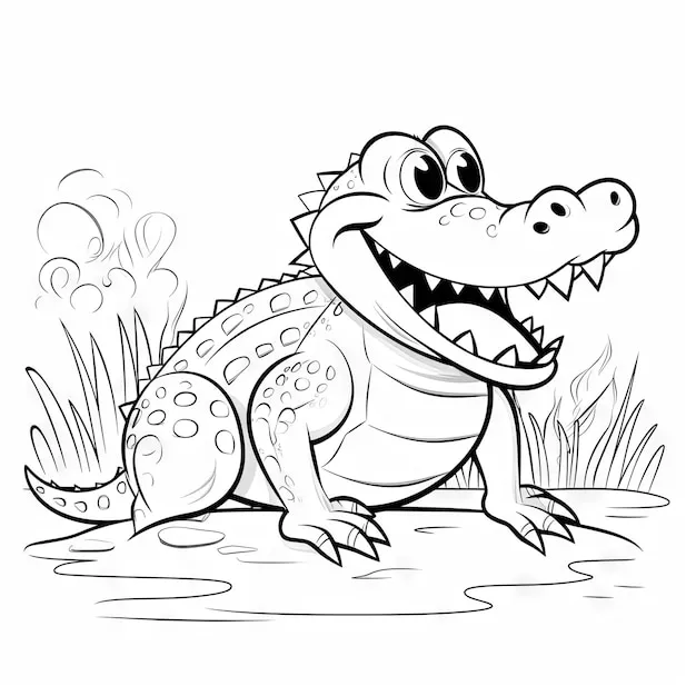 Dibujos para colorear e imprimir Crocodile