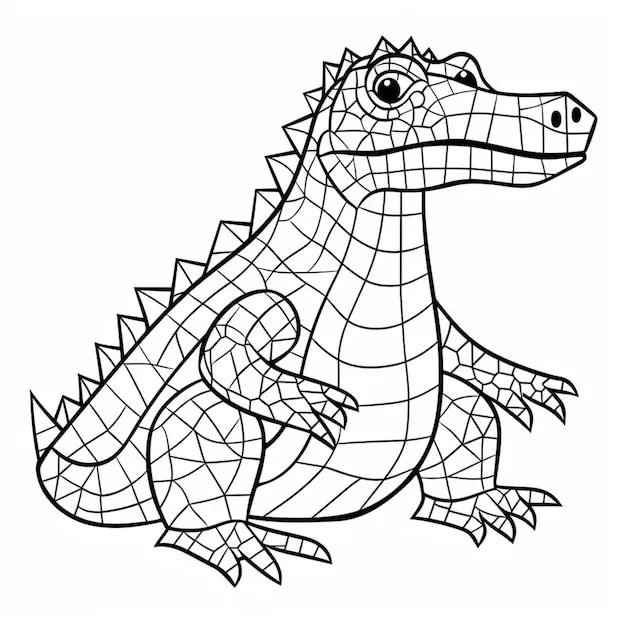 Dibujos para colorear e imprimir Crocodile