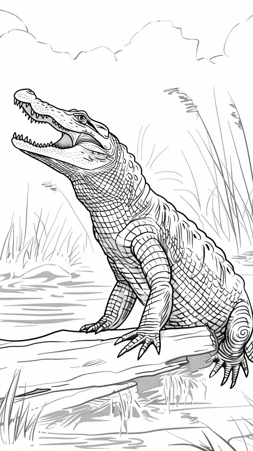 Dibujos para colorear e imprimir Crocodile