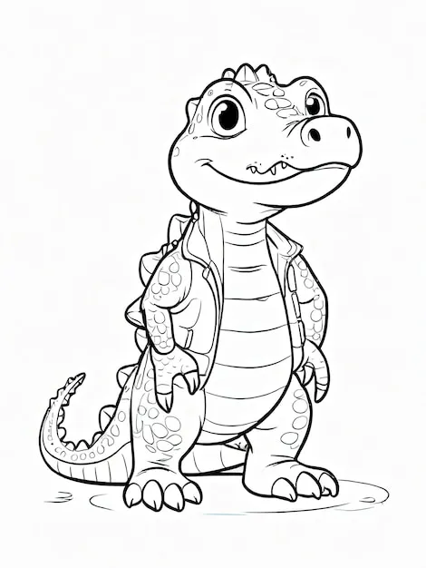 Dibujos para colorear e imprimir Crocodile