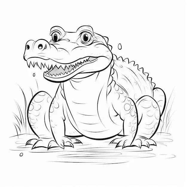 Dibujos para colorear e imprimir Crocodile