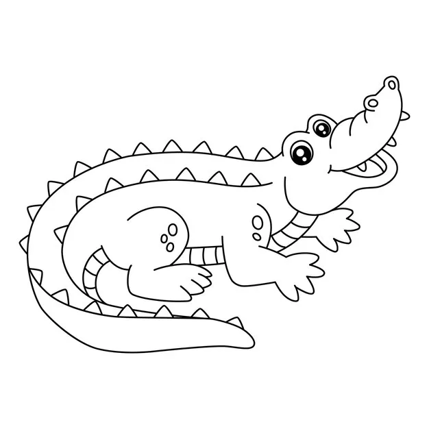 Dibujos para colorear e imprimir Crocodile