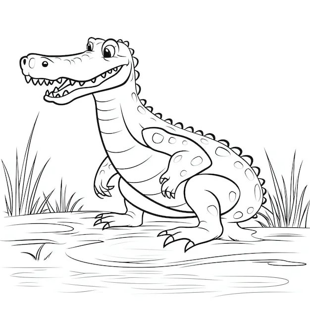 Dibujos para colorear e imprimir Crocodile