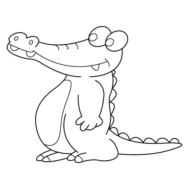 Dibujos para colorear e imprimir Crocodile