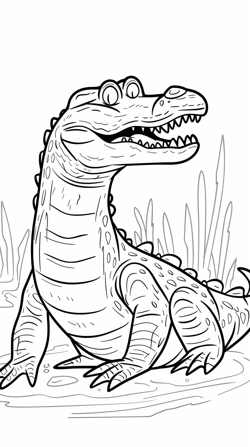 Dibujos para colorear e imprimir Crocodile