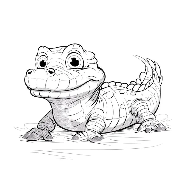 Dibujos para colorear e imprimir Crocodile