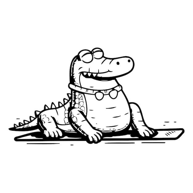 Dibujos para colorear e imprimir Crocodile