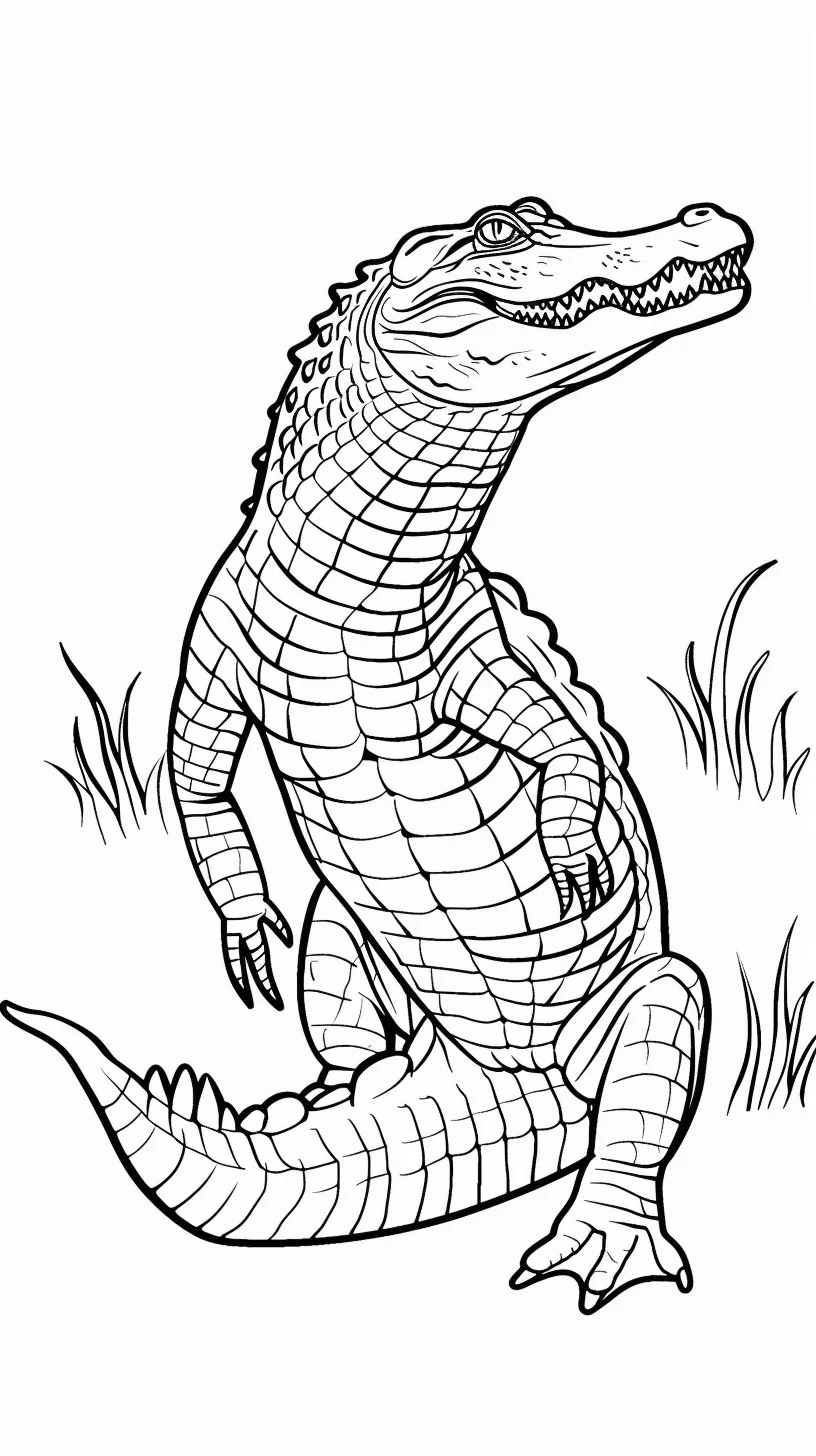 Dibujos para colorear e imprimir Crocodile