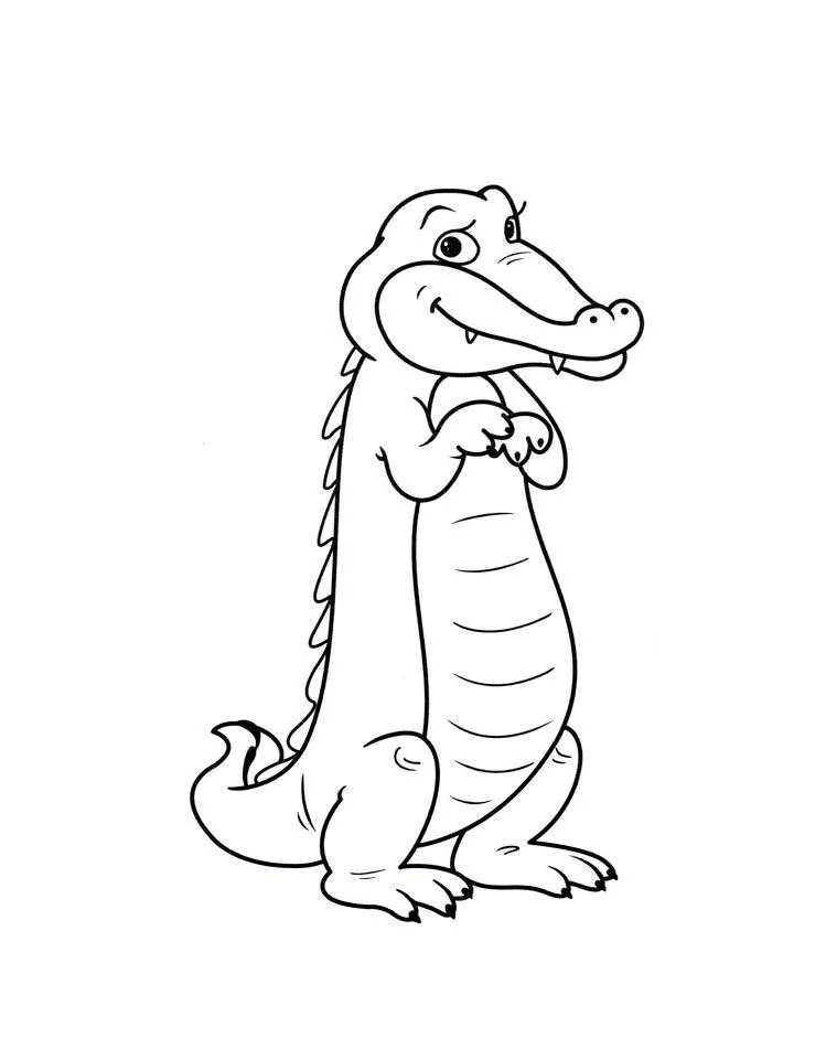 Dibujos para colorear e imprimir Crocodile