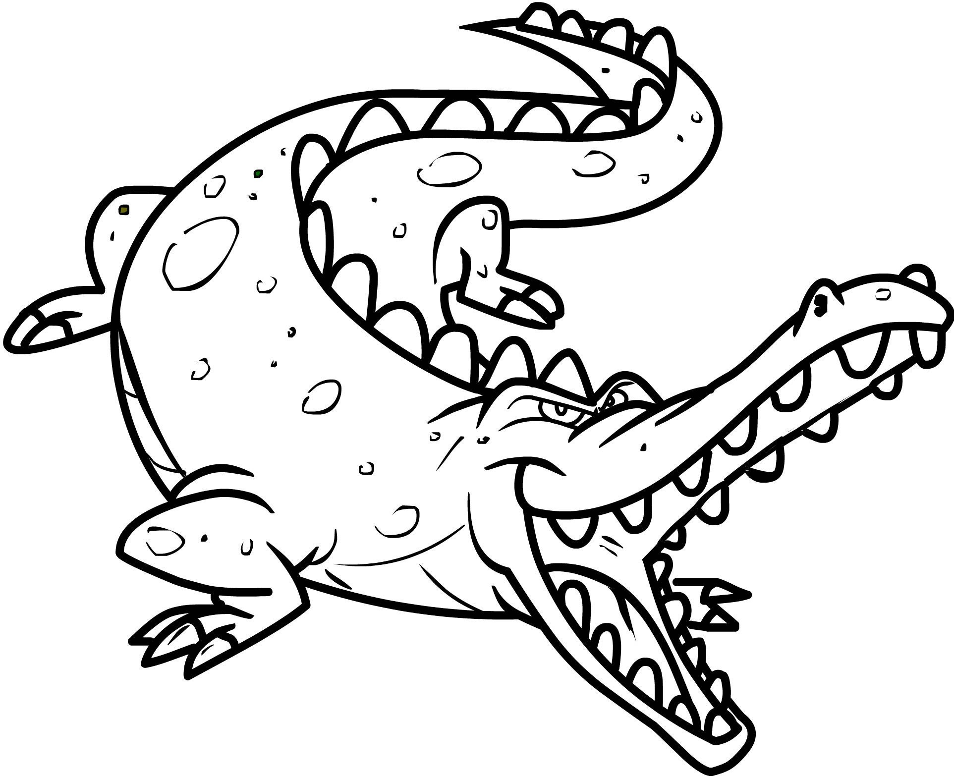 Dibujos para colorear e imprimir Crocodile