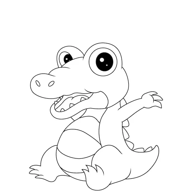 Dibujos para colorear e imprimir Crocodile