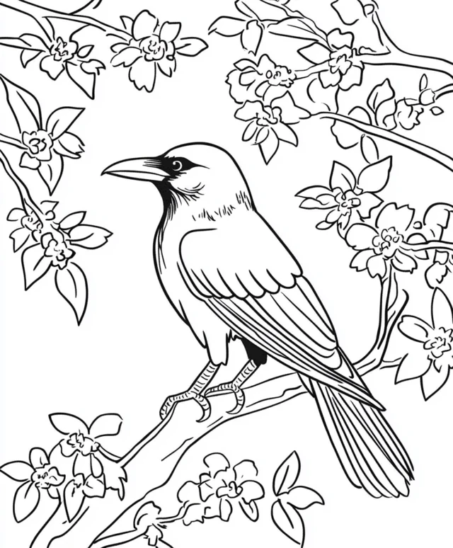 Dibujos para colorear e imprimir Crow