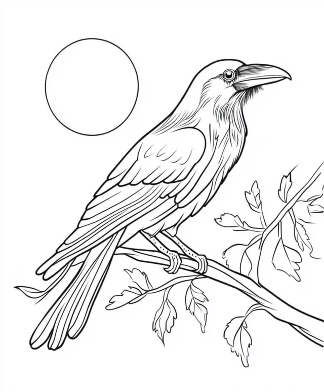 Dibujos para colorear e imprimir Crow