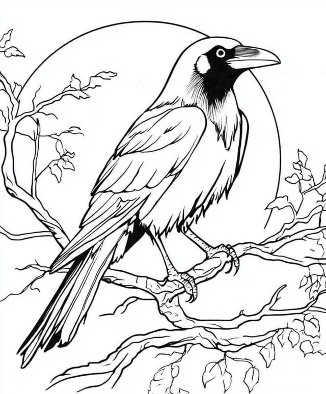 Dibujos para colorear e imprimir Crow