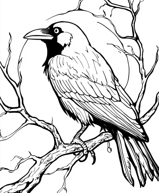 Dibujos para colorear e imprimir Crow