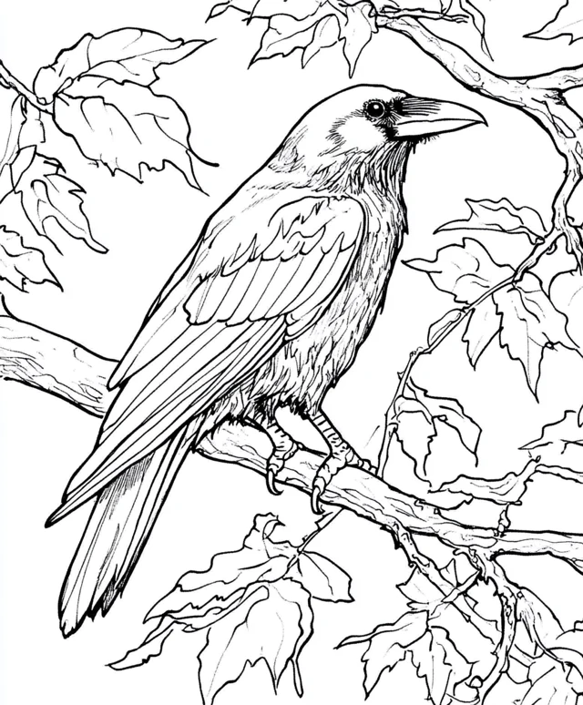 Dibujos para colorear e imprimir Crow