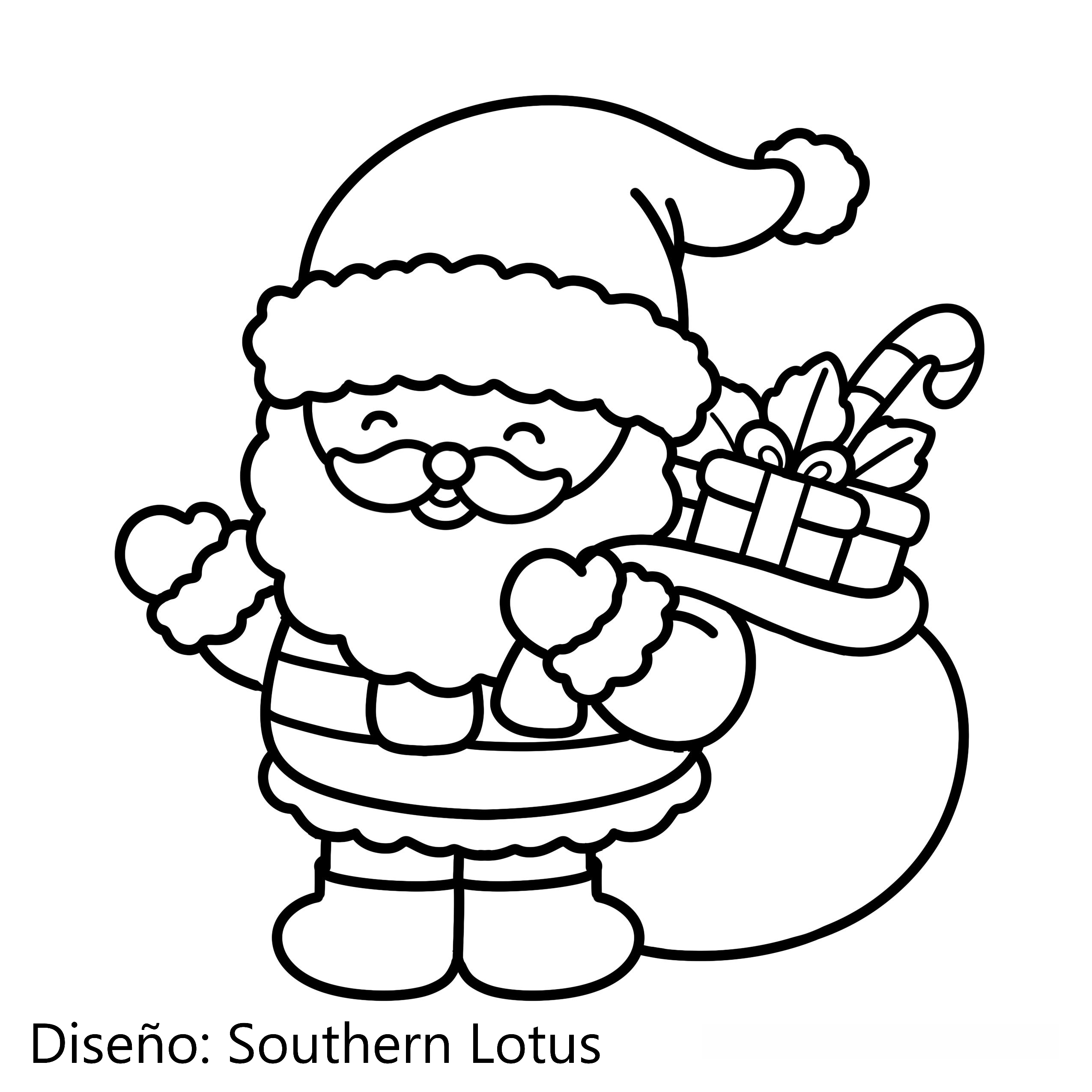 Dibujos para colorear e imprimir Cute Christmas