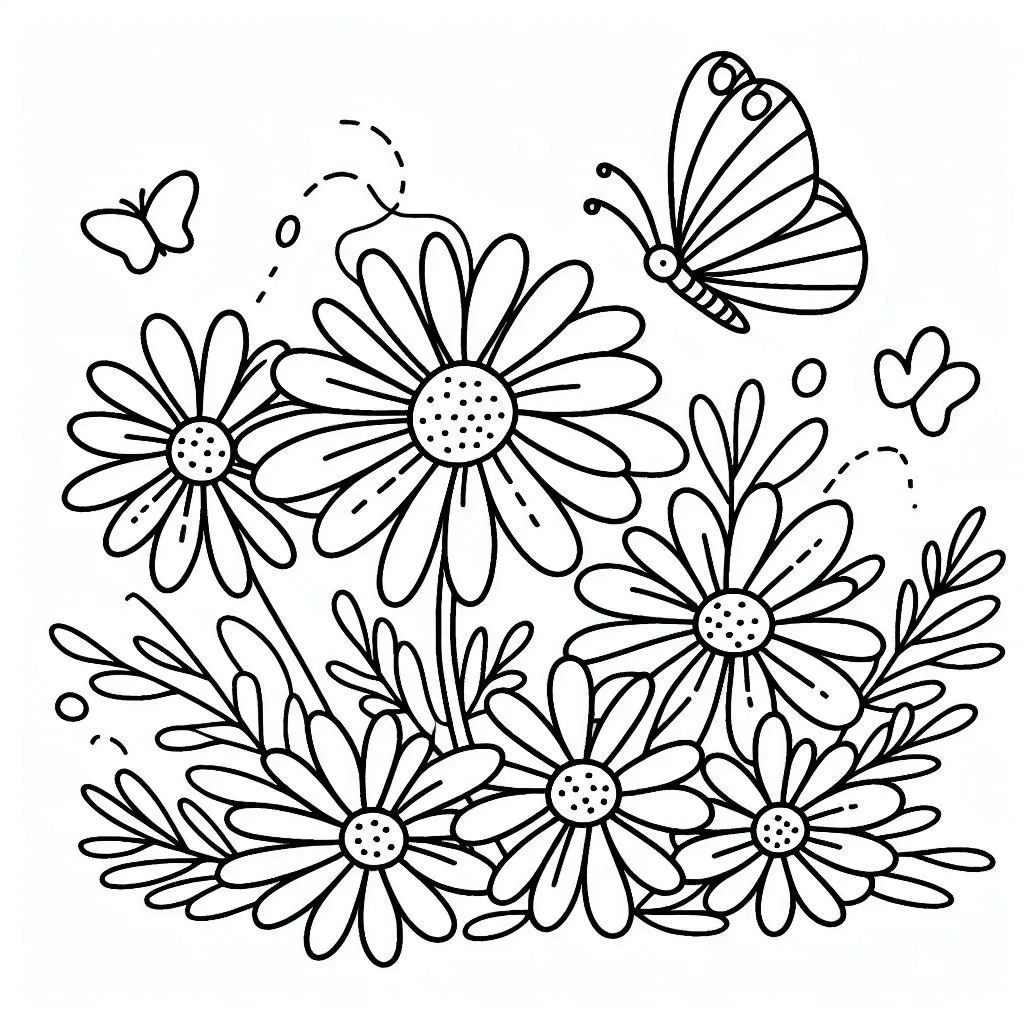 Dibujos para colorear e imprimir Daisy