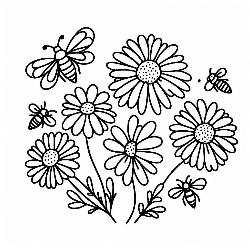 Dibujos para colorear e imprimir Daisy