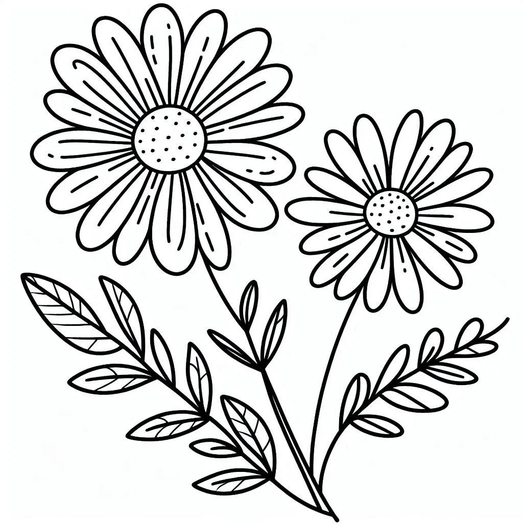 Dibujos para colorear e imprimir Daisy