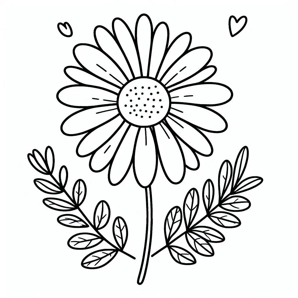 Dibujos para colorear e imprimir Daisy