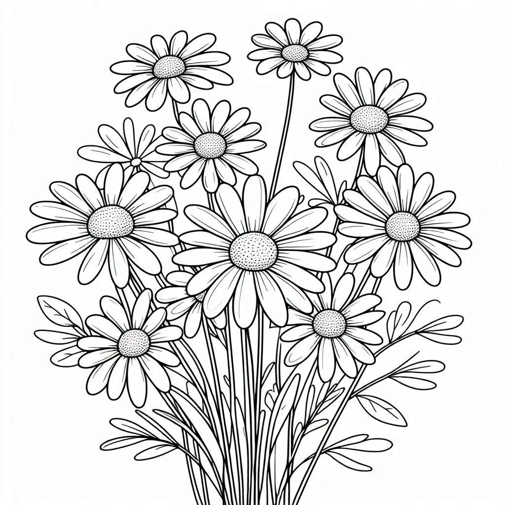 Dibujos para colorear e imprimir Daisy