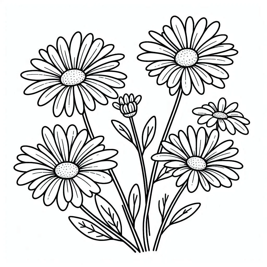 Dibujos para colorear e imprimir Daisy