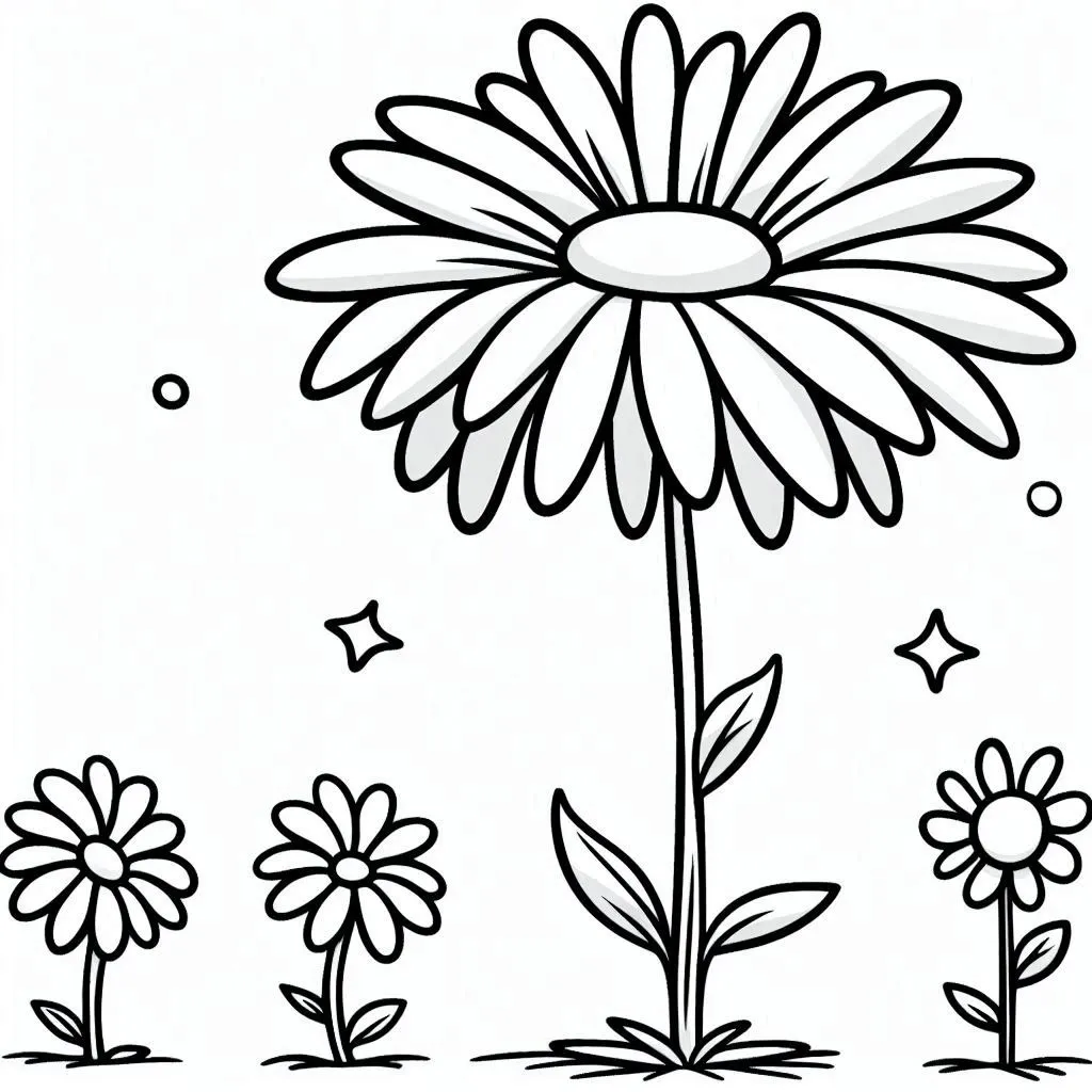 Dibujos para colorear e imprimir Daisy