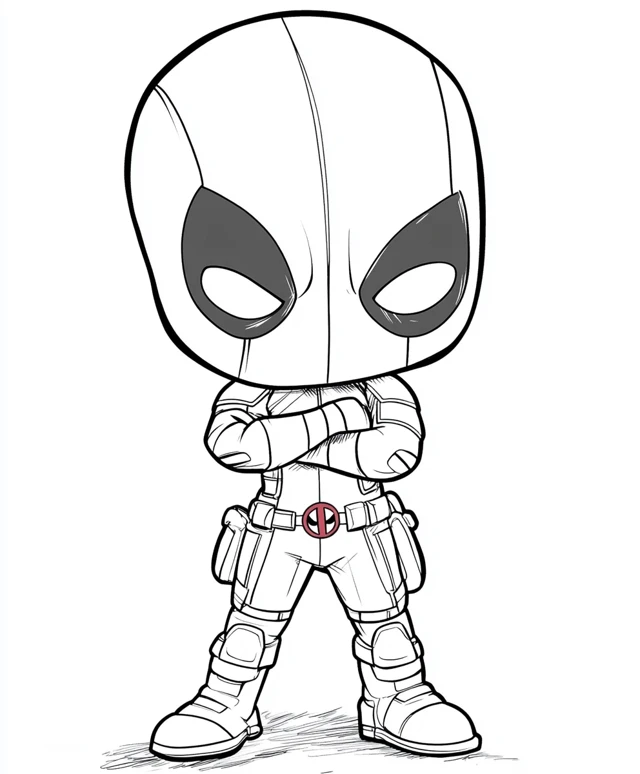 Dibujos para colorear e imprimir Deadpool