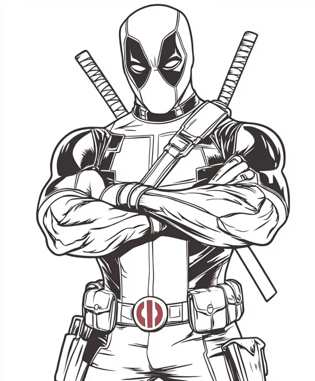 Dibujos para colorear e imprimir Deadpool